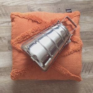 Four Tier Tiffin Metal Decorative Picnic Lunch Box